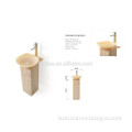 Bathroom Basin decorative morden natural stone marble pedestal basin sink-PS010HO- FE4012HO